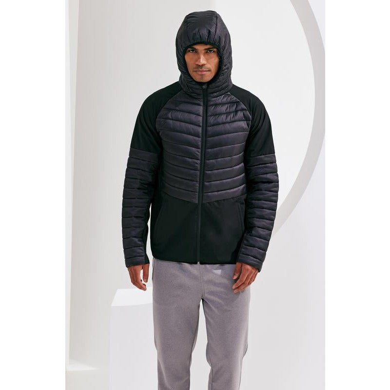 Men's TriDri Insulated Hybrid Jacket Lightweight Full Zip Hooded Outdoor Wear