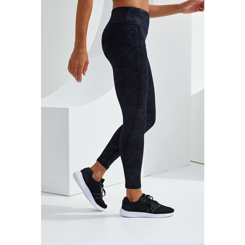 TriDri Women's Camo Performance Leggings Full-Length Stretchy Comfort XS-XL
