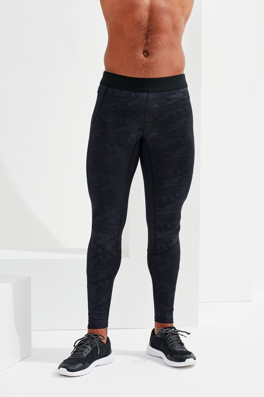 TriDri Training Leggings Full-Length Stretch Fabric Wide Waistband S-3XL