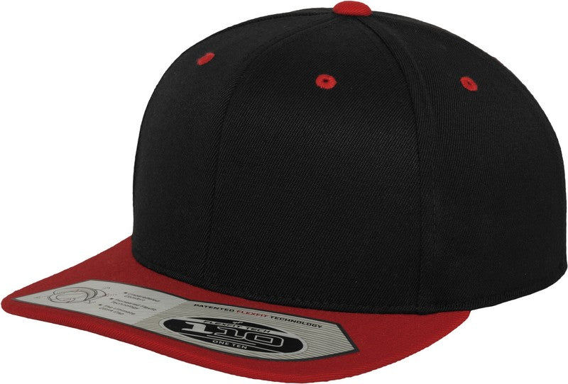 Flexfit Yupoong 110 Fitted Snapback Cap One Size Moisture Wicking Comfort