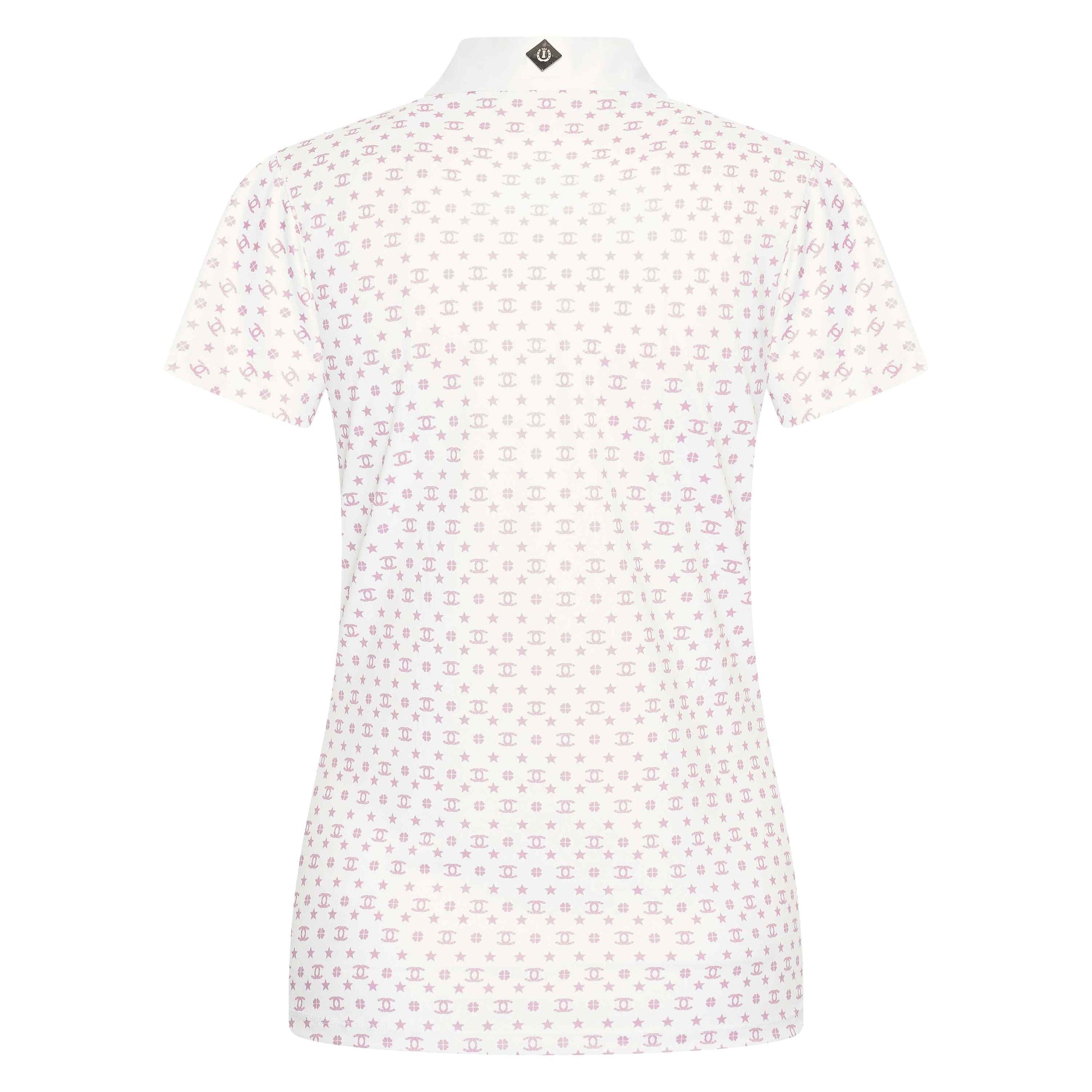 Imperial Riding Women's Roxy AOP Tech Top #colour_white-pink