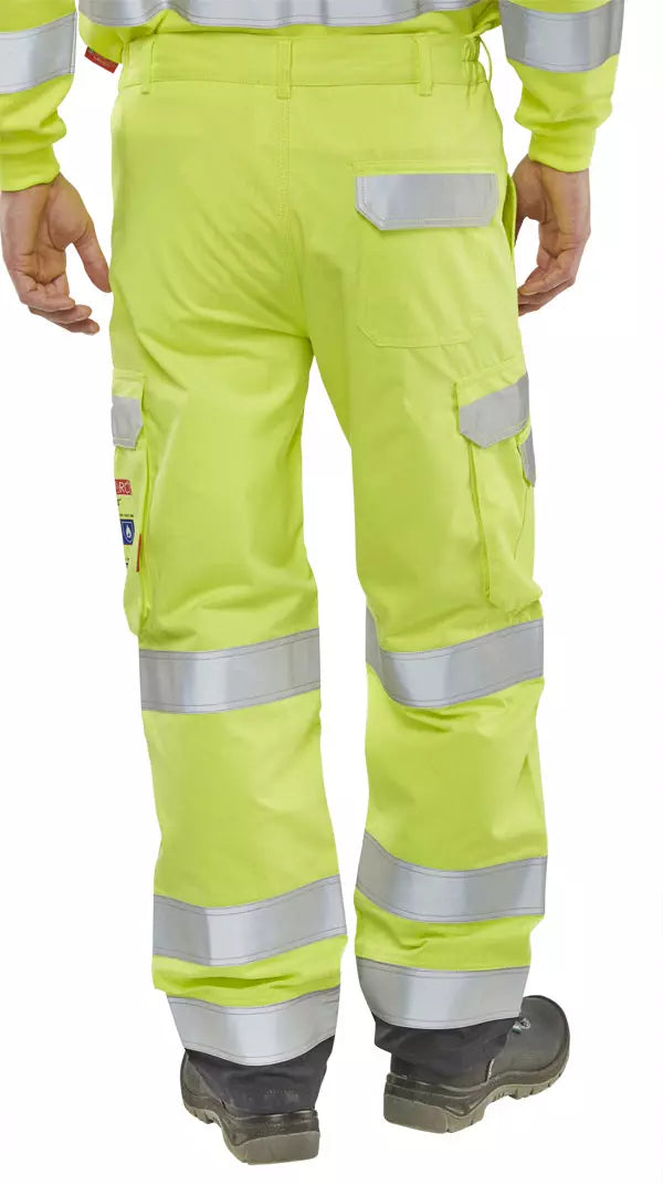 Beeswift ARC Compliant Fire Retardant Anti-Static Cargo Trousers 300gsm
