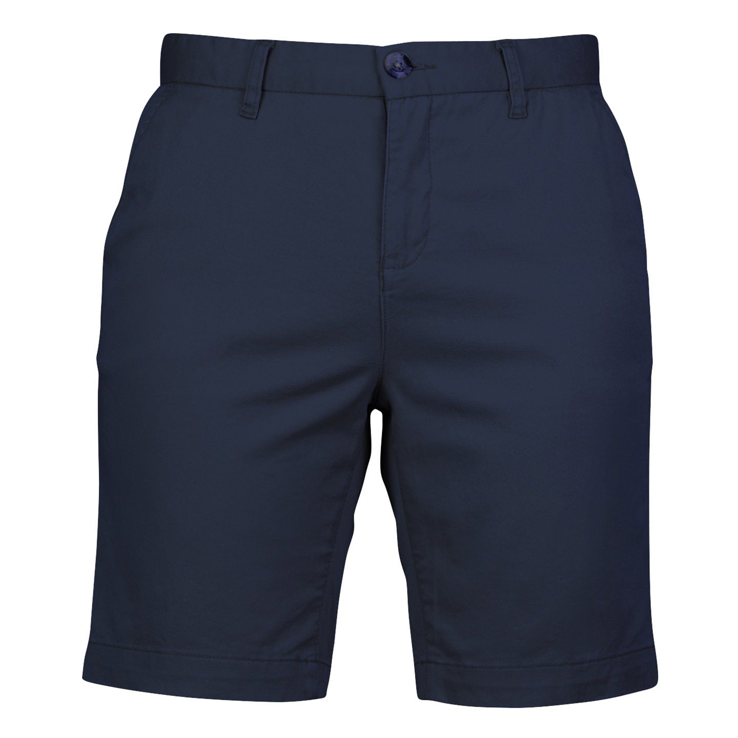 Front Row Women's Stretch Chino Shorts Lightweight Smart Casual Flat Front