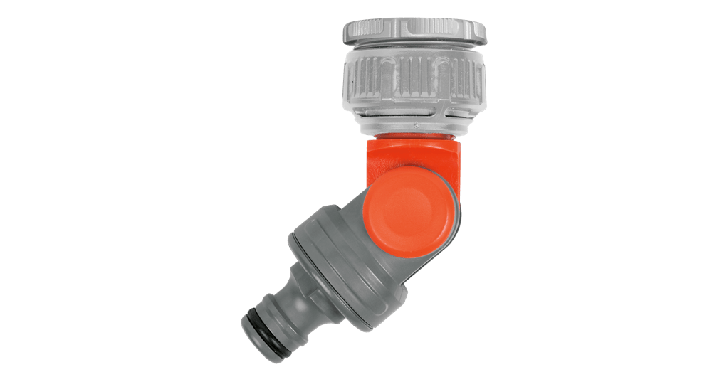 Gardena Angled Tap Connector Rotatable Frost Resistant for Hose Trolleys