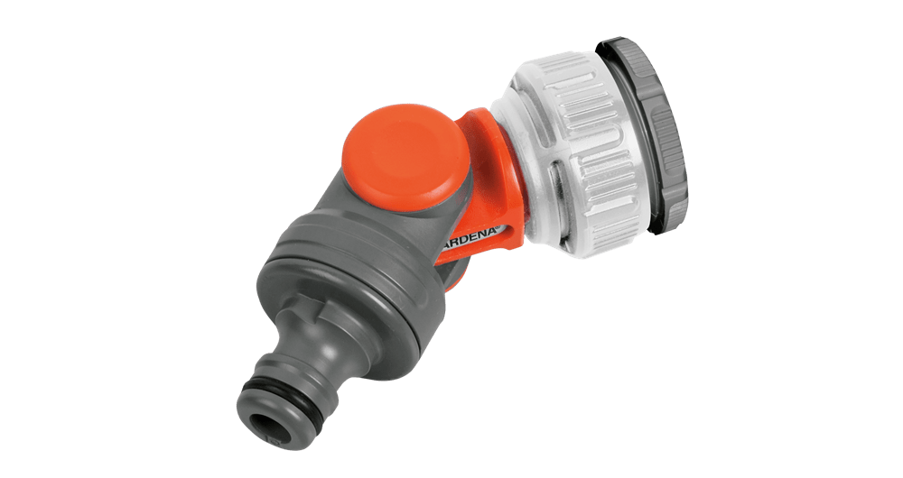 Gardena Angled Tap Connector Rotatable Frost Resistant for Hose Trolleys