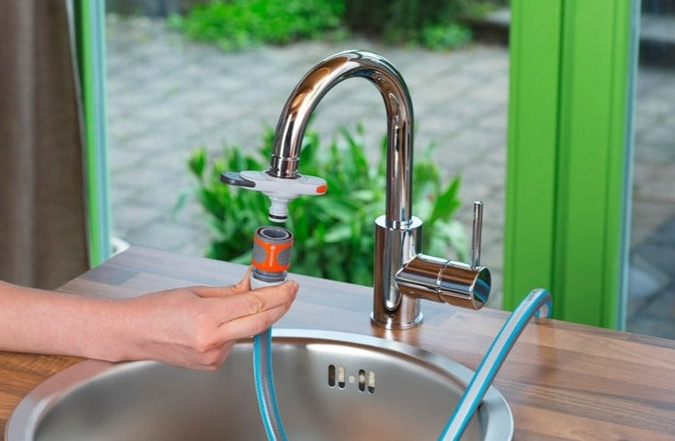 Gardena Indoor Tap Connector Hose Adapter for Kitchen Bathroom M24 M22