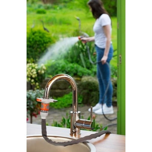 Gardena Indoor Tap Connector Hose Adapter for Kitchen Bathroom M24 M22