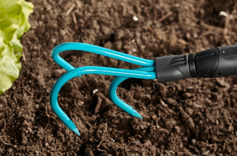 Gardena Combi System Grubber with 3 Prongs for Soil Aeration and Loosening