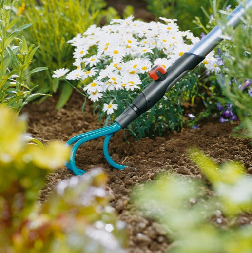 Gardena Combi System Grubber with 3 Prongs for Soil Aeration and Loosening