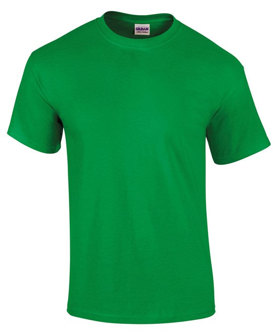 Gildan Ultra Cotton Adult T-Shirt Irish Green 100% Cotton Classic Fit
