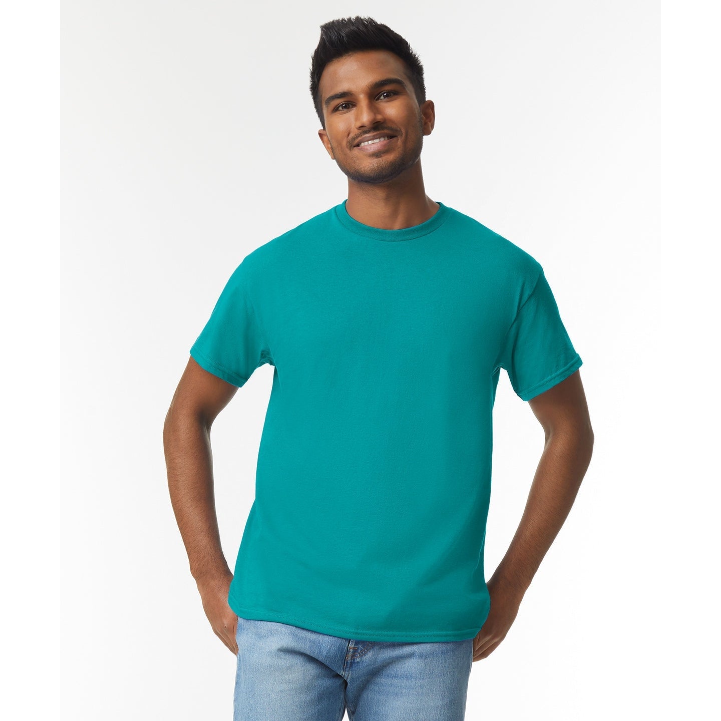 Gildan Heavy Cotton Adult T-Shirt Antique Jade Dome 100% Cotton Pre-Shrunk