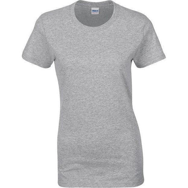 Gildan Heavy Cotton Women's T-Shirt Semi-Fitted Cap Sleeves Various Sizes