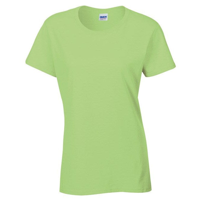 Gildan Heavy Cotton Women's T-Shirt Semi-Fitted Cap Sleeves Various Sizes
