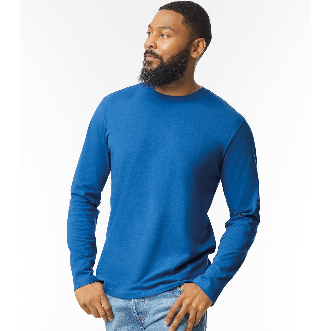 Gildan Softstyle Long Sleeve T-Shirt Euro Fit 100% Cotton Pre-Shrunk Tee