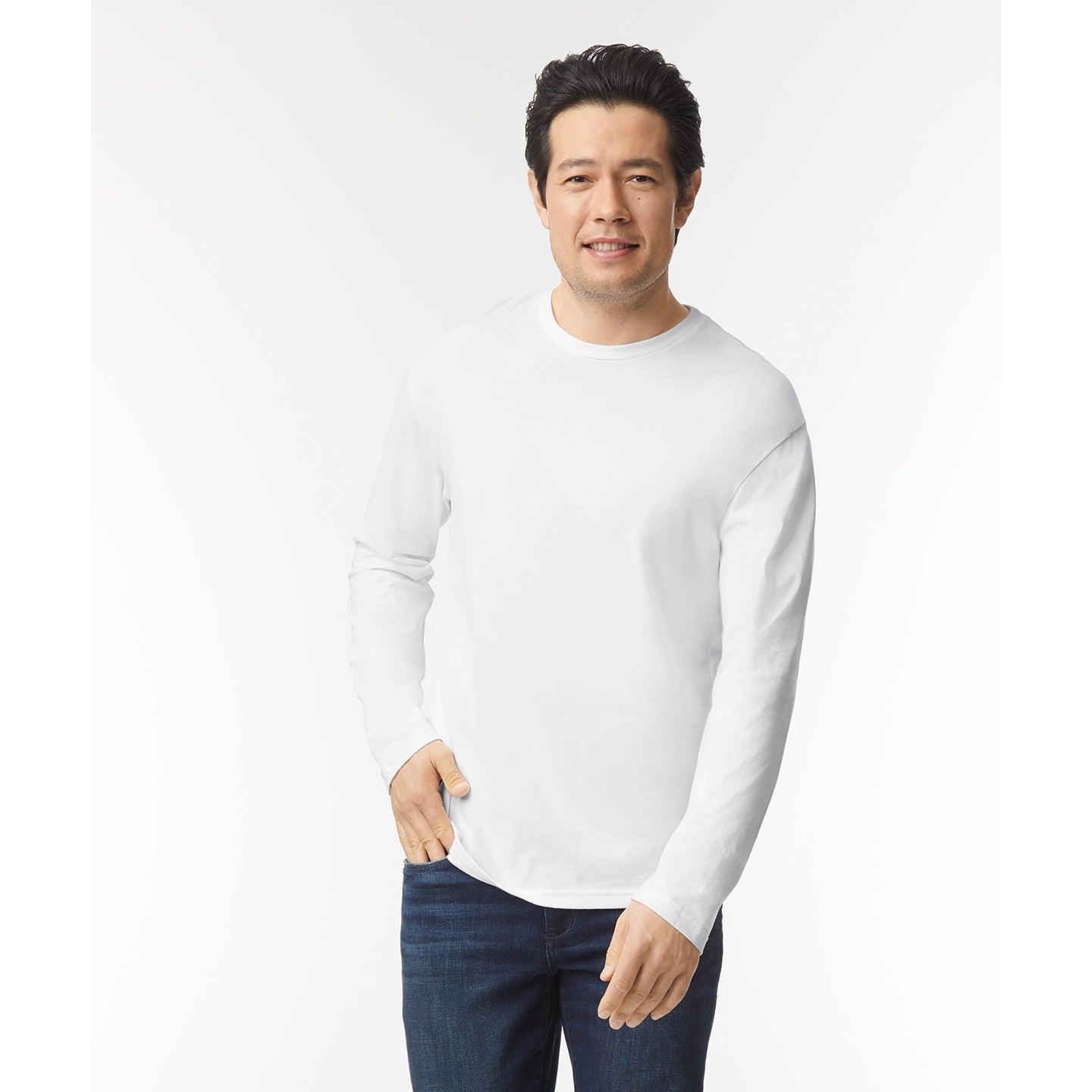 Gildan Softstyle Long Sleeve T-Shirt Euro Fit 100% Cotton Pre-Shrunk Tee