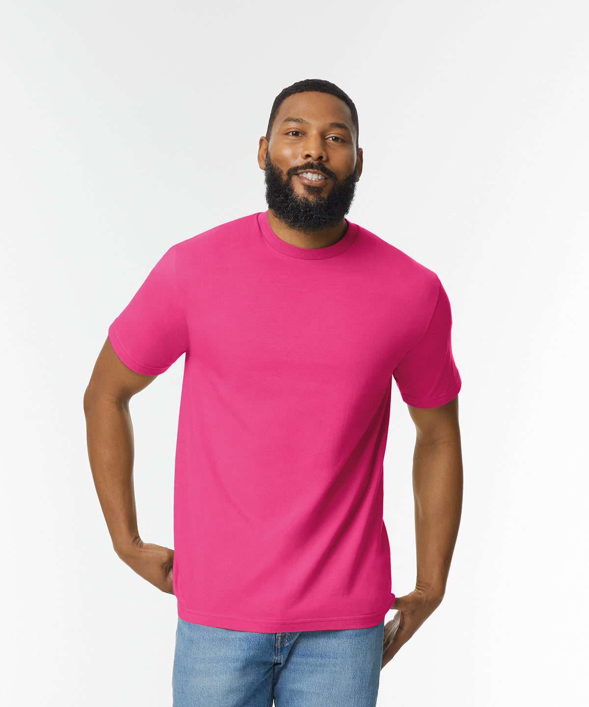 Gildan Softstyle Midweight T-Shirt Heliconia 100% Ringspun Cotton Adult Sizes