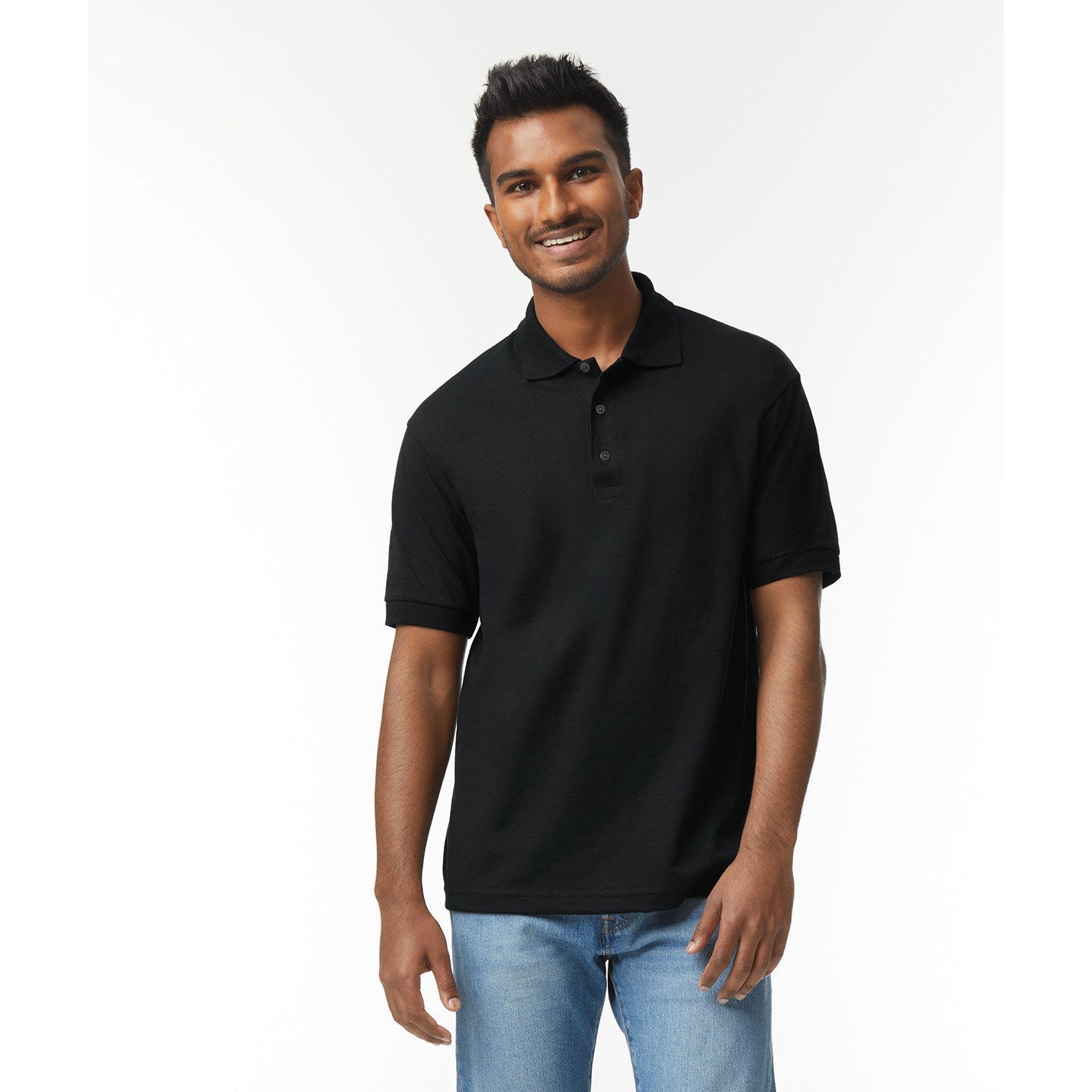 Gildan Dryblend Jersey Knit Polo Shirt Moisture-Wicking Soft Cotton Blend