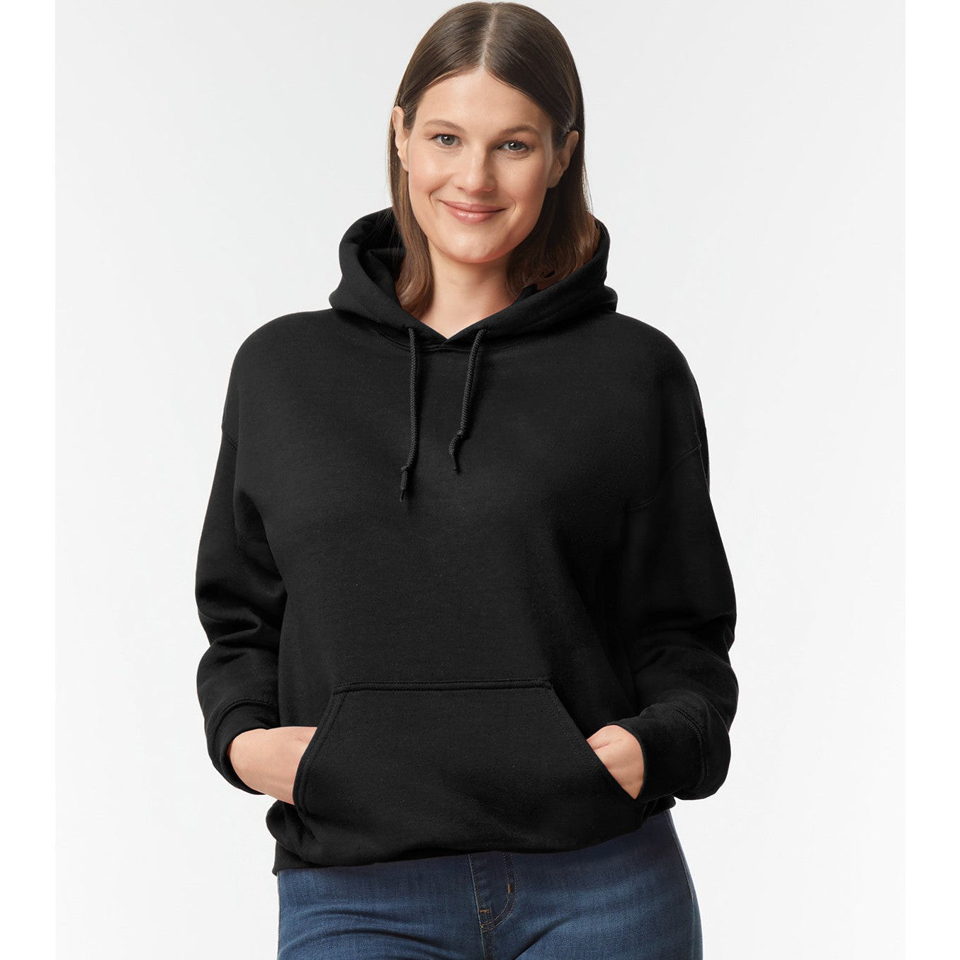 Gildan DryBlend Adult Hooded Sweatshirt Moisture-Wicking Fleece S-2XL
