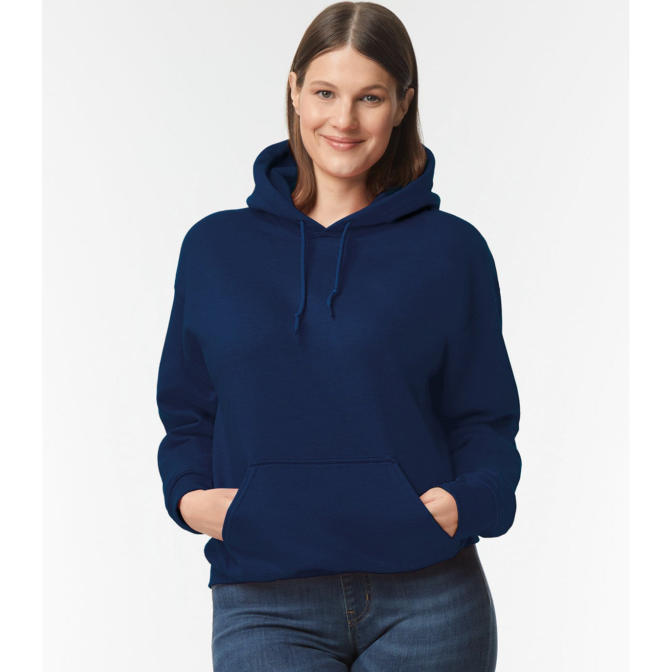 Gildan DryBlend Adult Hooded Sweatshirt Moisture-Wicking Fleece S-2XL