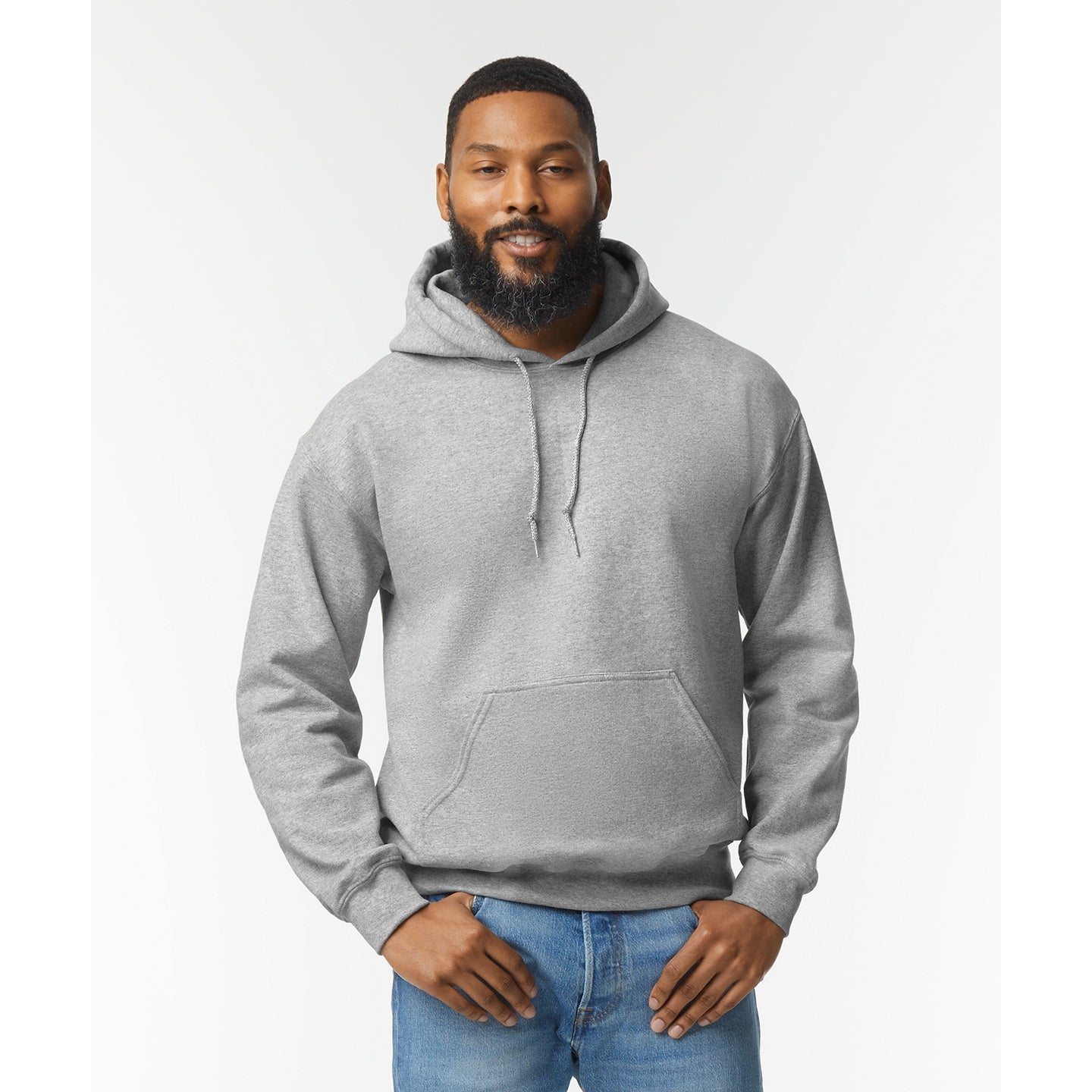 Gildan DryBlend Adult Hooded Sweatshirt Moisture-Wicking Fleece S-2XL