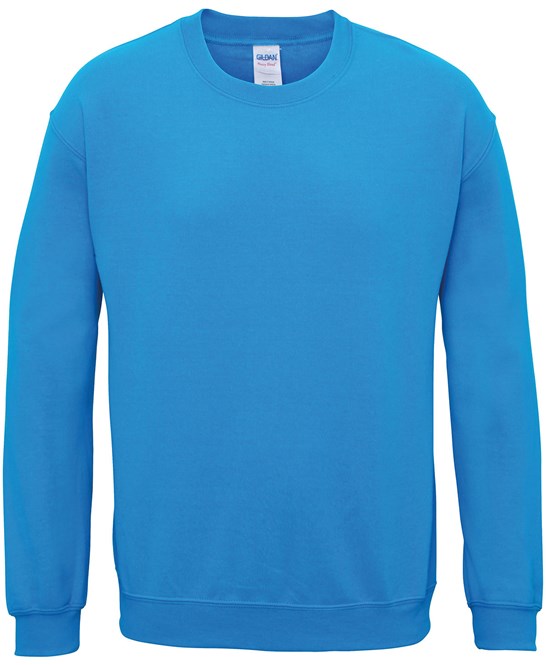 Gildan Heavy Blend Adult Crew Neck Sweatshirt Sapphire Soft Comfortable Fit
