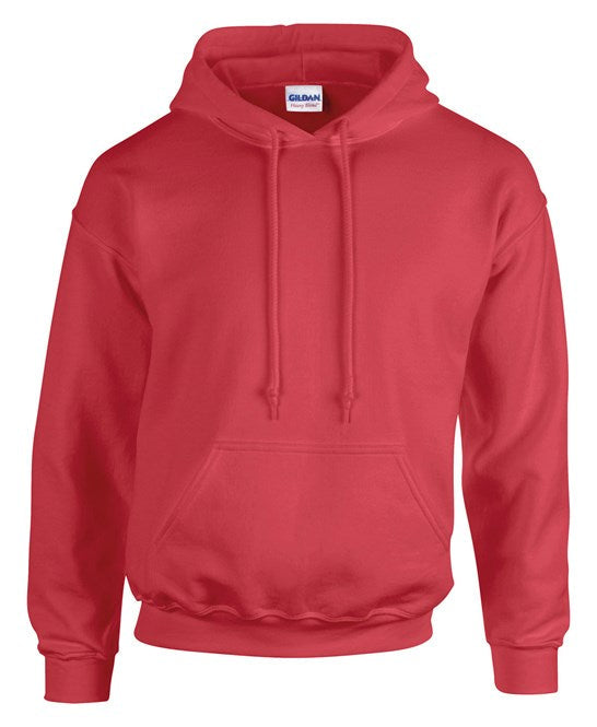 Gildan Heavy Blend Hooded Sweatshirt Antique Cherry Red Soft Warm Cool