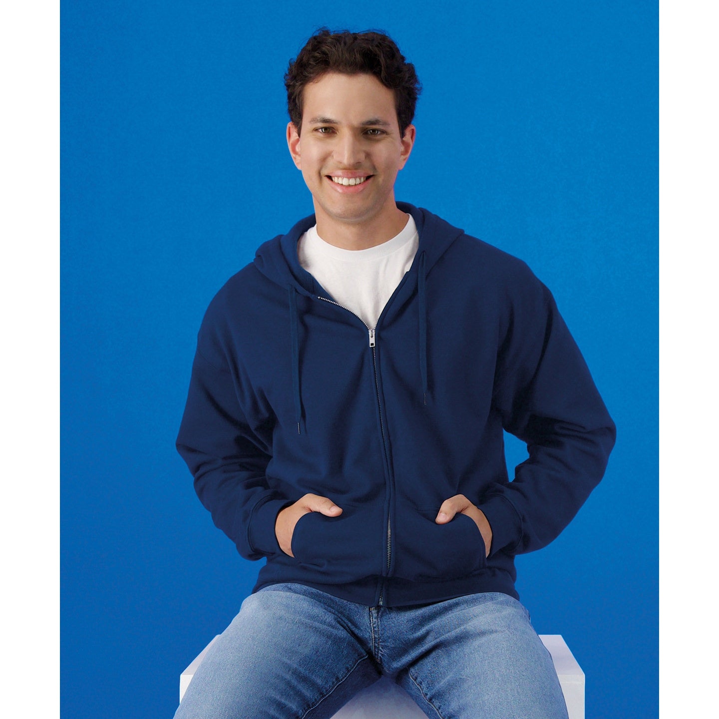 Gildan Softstyle Midweight Fleece Full-Zip Hooded Sweatshirt Adult Sizes