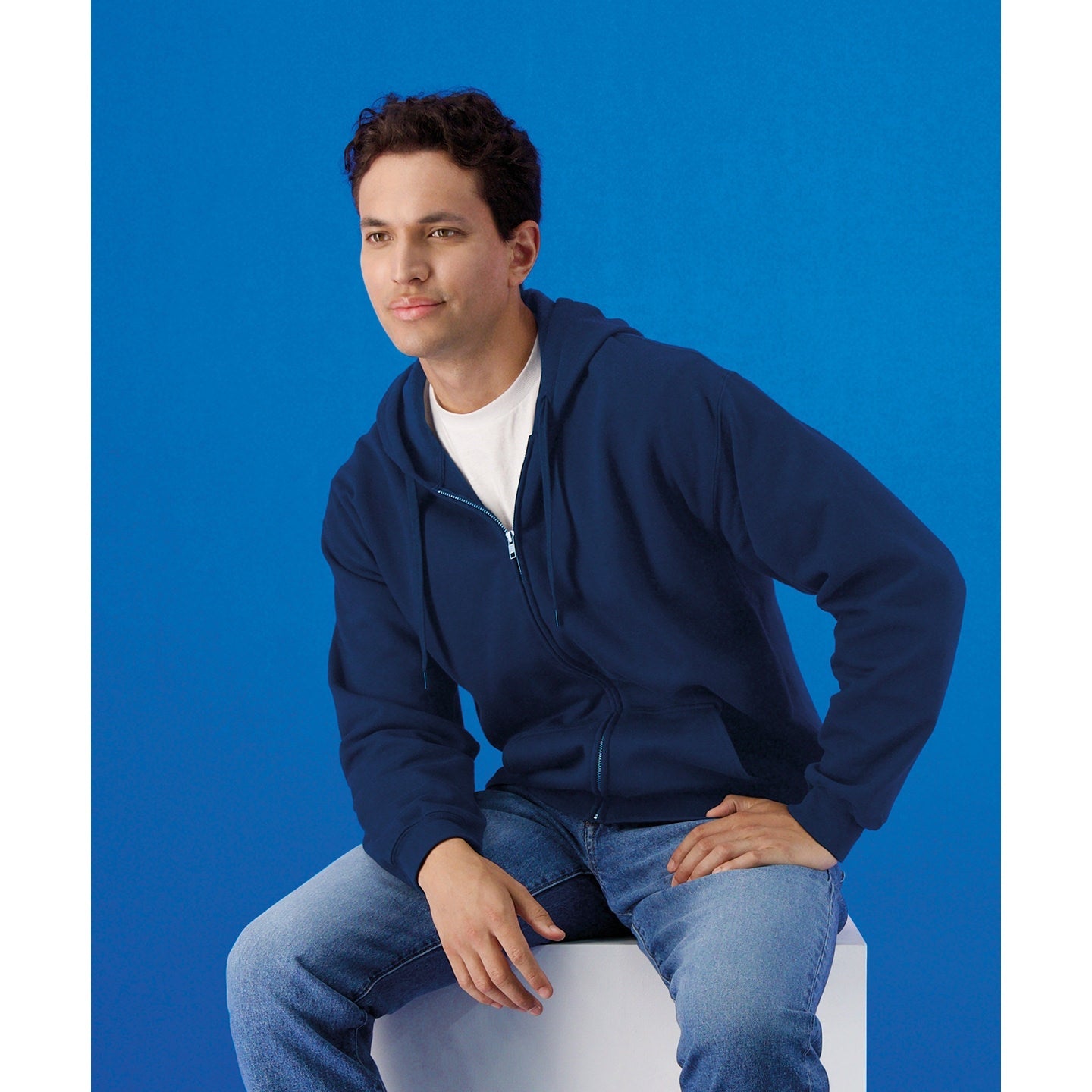 Gildan Softstyle Midweight Fleece Full-Zip Hooded Sweatshirt Adult Sizes
