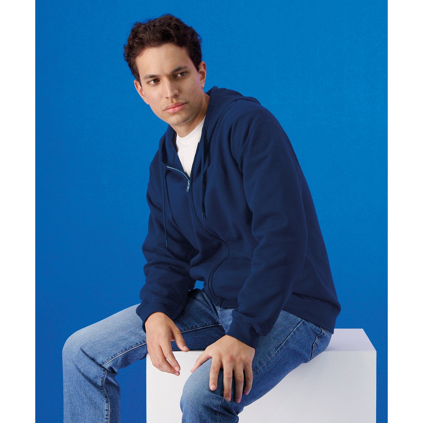 Gildan Softstyle Midweight Fleece Full-Zip Hooded Sweatshirt Adult Sizes