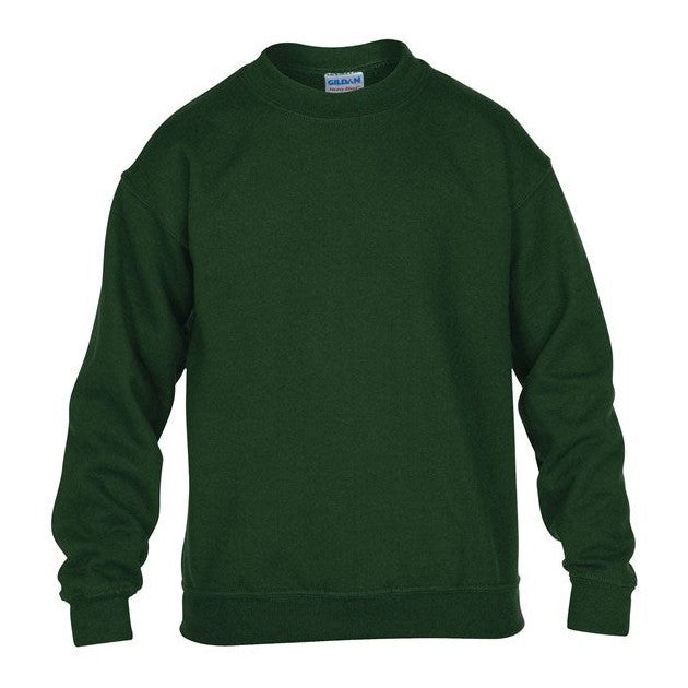 Gildan Heavy Blend Youth Crew Neck Sweatshirt Soft Cotton Polyester Blend