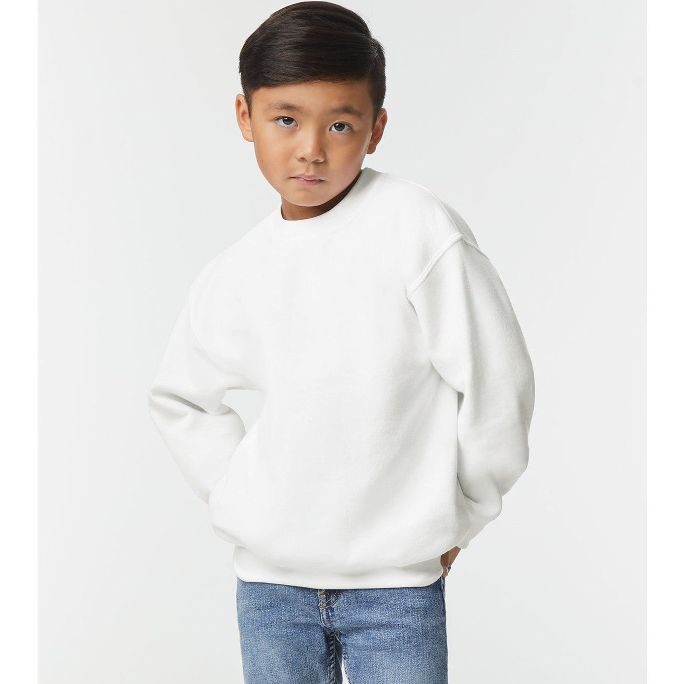 Gildan Heavy Blend Youth Crew Neck Sweatshirt Soft Cotton Polyester Blend