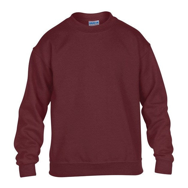 Gildan Heavy Blend Youth Crew Neck Sweatshirt Soft Cotton Polyester Blend
