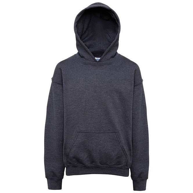 Gildan Heavy Blend Youth Hooded Sweatshirt 50/50 Cotton Polyester Pouch Pocket