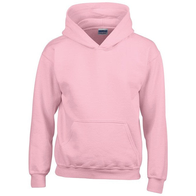 Gildan Heavy Blend Youth Hooded Sweatshirt 50/50 Cotton Polyester Pouch Pocket