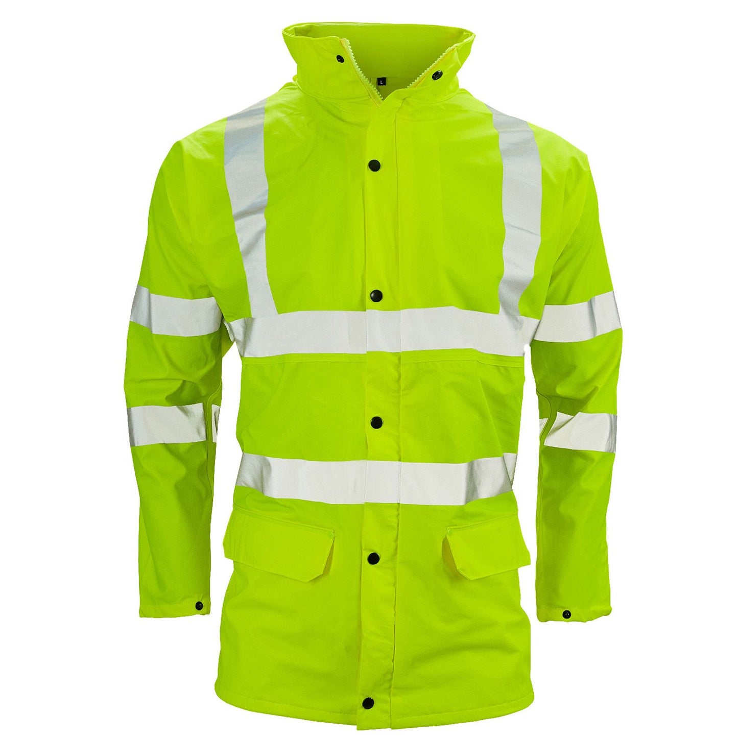 Stormflex Hi Vis Yellow PU Jacket Lightweight Waterproof Breathable Size M-XXL