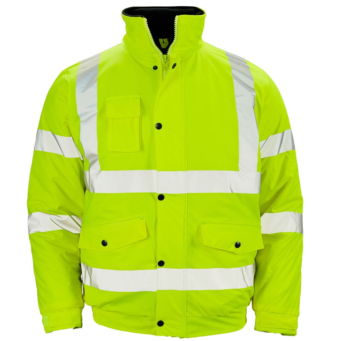 Stormflex Hi Vis Yellow Waterproof Bomber Jacket Breathable Heavy-Duty Zip