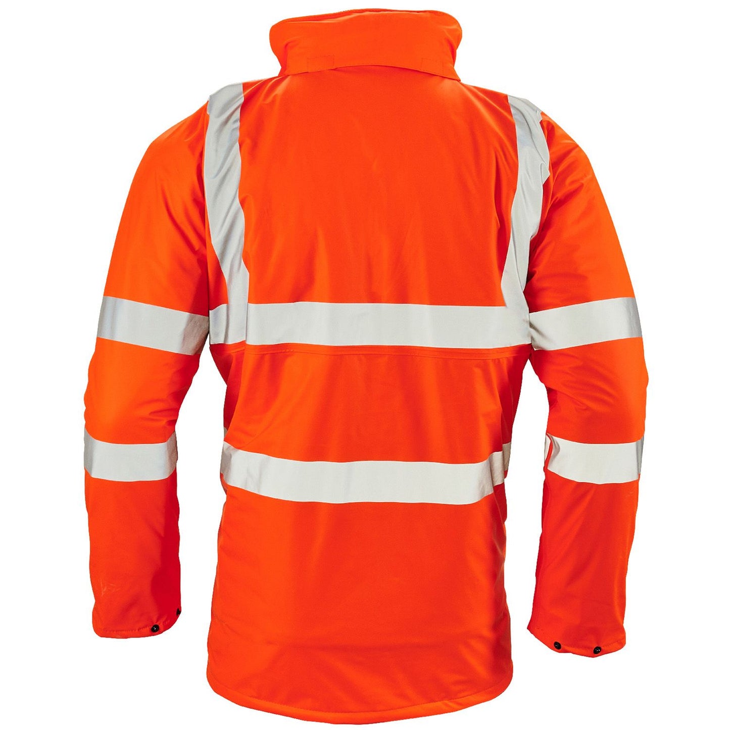 Stormflex Hi Vis Orange PU Padded Parka Heavy Duty Waterproof Jacket