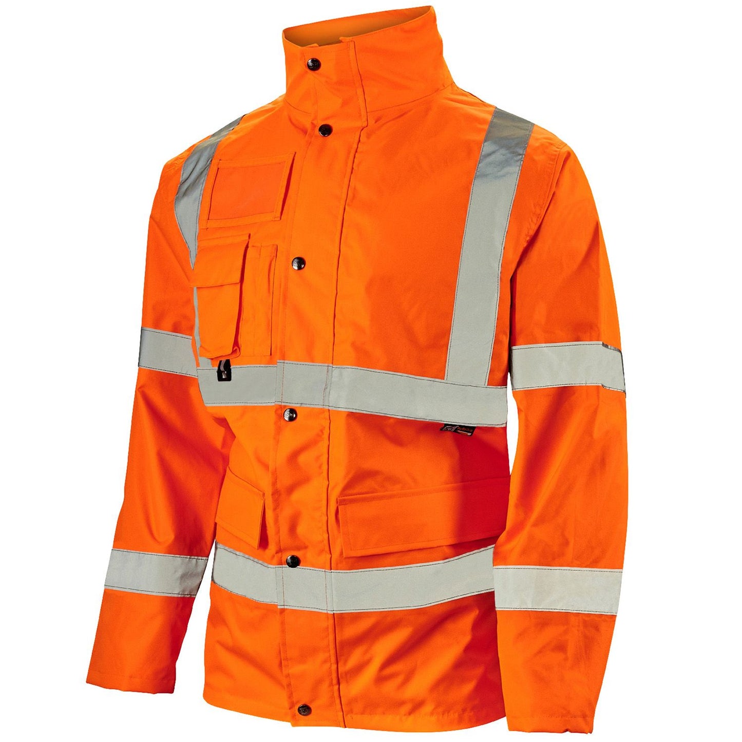 Supertouch Hi Vis Orange Breathable Jacket Waterproof with Interactive Zip
