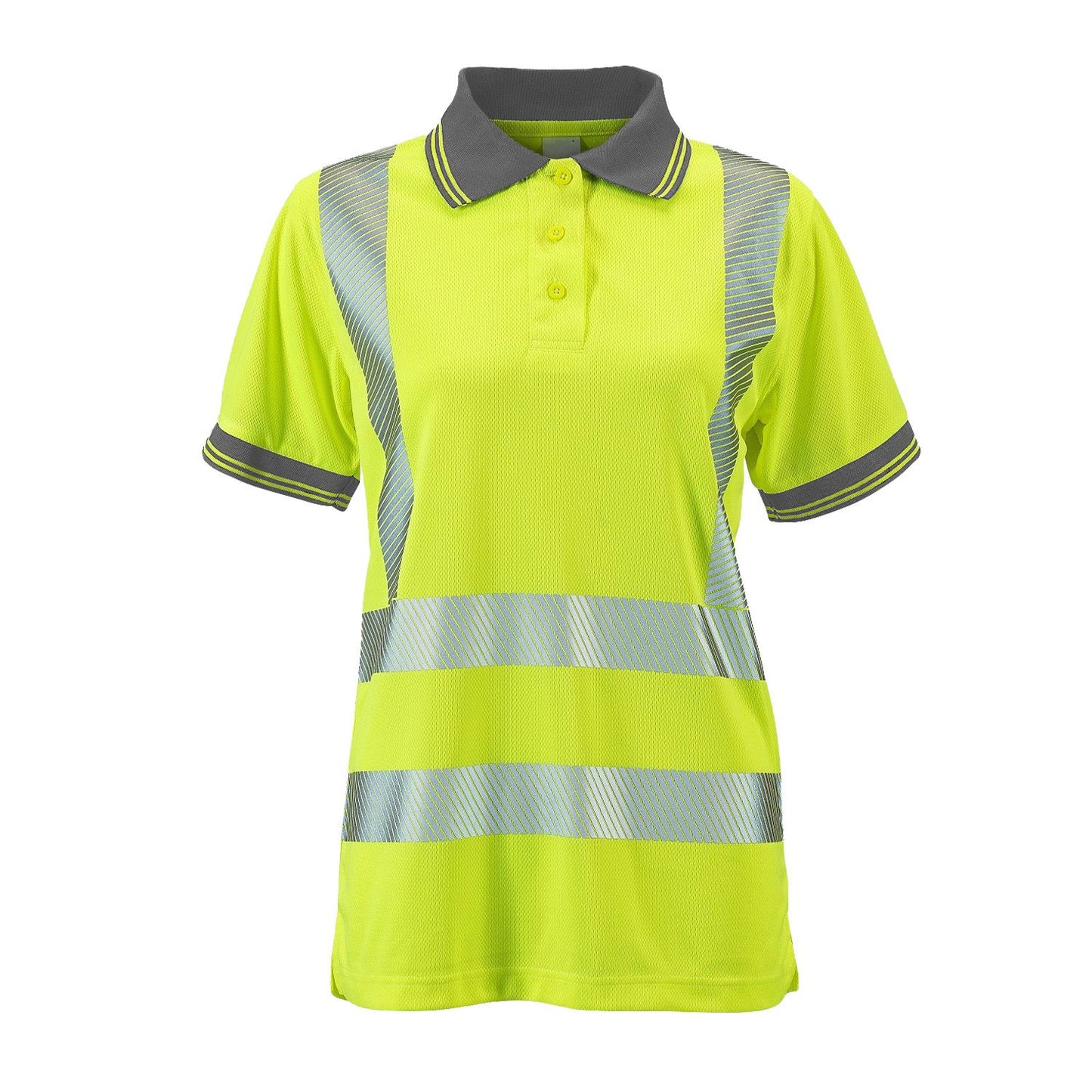 Supertouch Ladies Hi Vis Yellow Savannah Polo Shirt UPF 40+ Breathable Fit