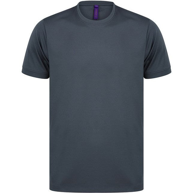 Henbury Hi Cool Performance T-Shirt Slim Fit Wicking Fabric Casual Tee
