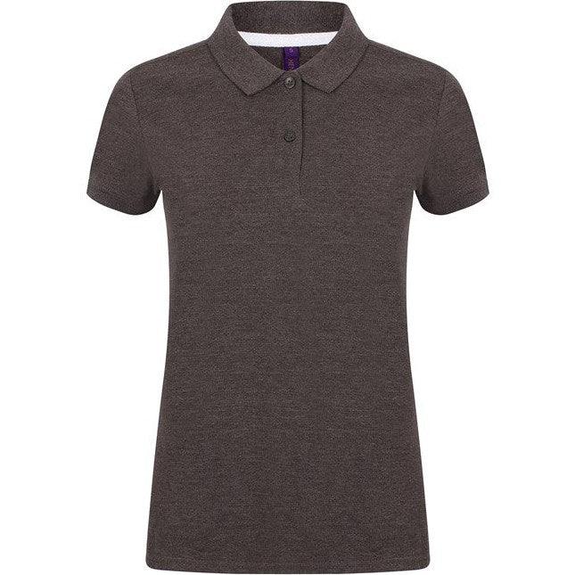 Henbury Women's Micro-Fine PiquÃ© Polo Shirt Modern Fit Lightweight Cotton