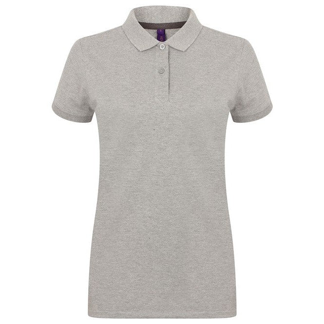 Henbury Women's Micro-Fine PiquÃ© Polo Shirt Modern Fit Lightweight Cotton