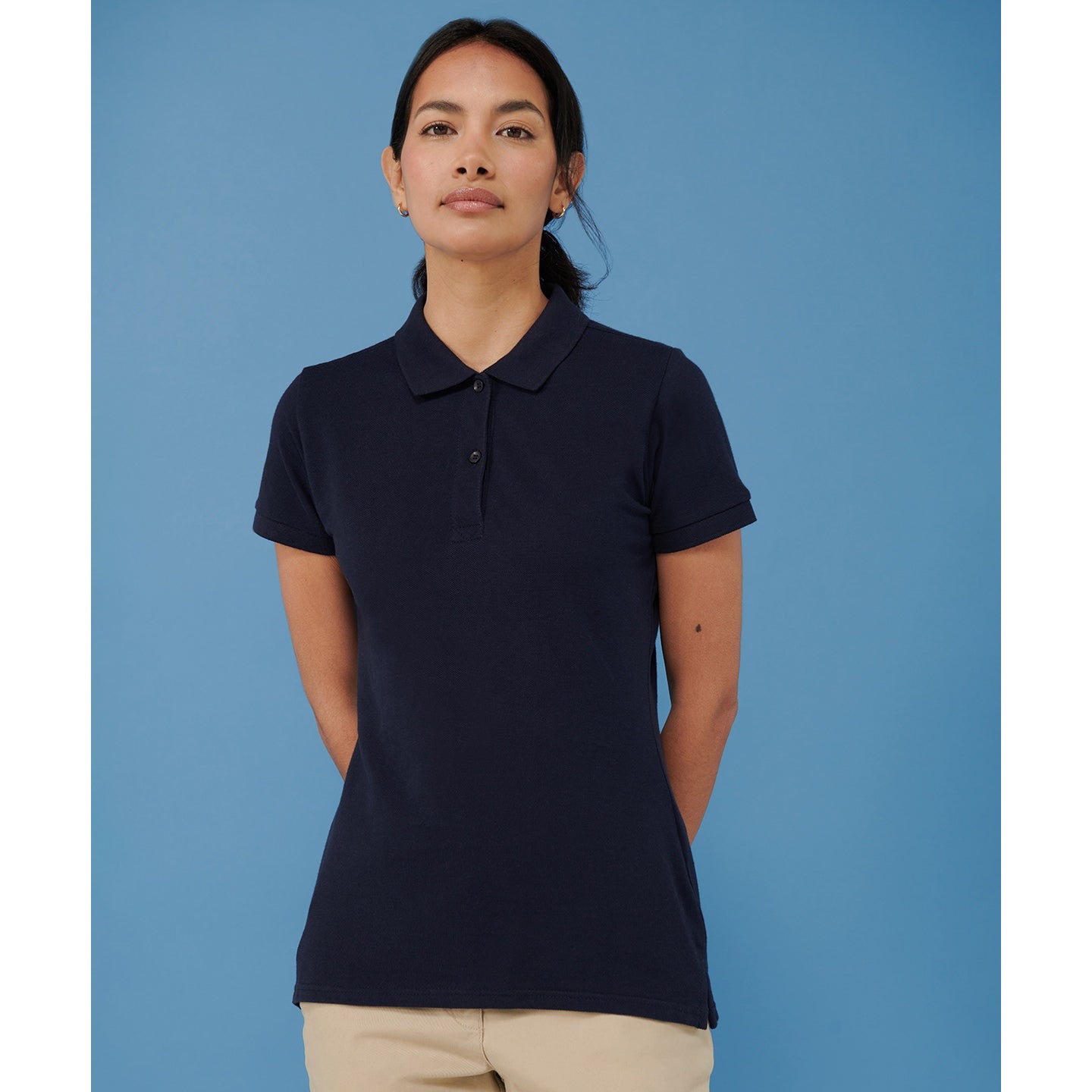 Henbury Women's Micro-Fine PiquÃ© Polo Shirt Modern Fit Lightweight Cotton