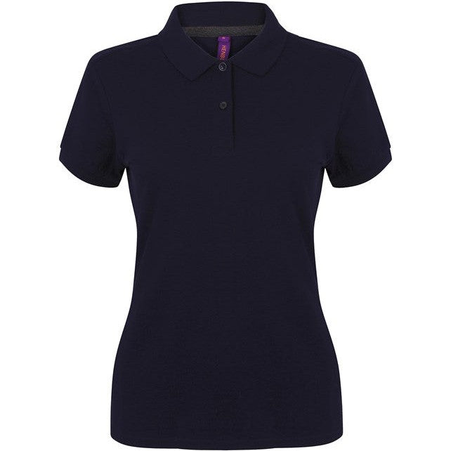 Henbury Women's Micro-Fine PiquÃ© Polo Shirt Modern Fit Lightweight Cotton