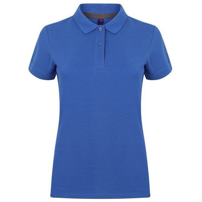 Henbury Women's Micro-Fine PiquÃ© Polo Shirt Modern Fit Lightweight Cotton