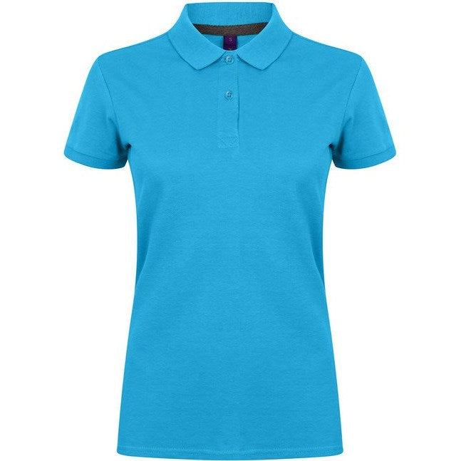 Henbury Women's Micro-Fine PiquÃ© Polo Shirt Modern Fit Lightweight Cotton