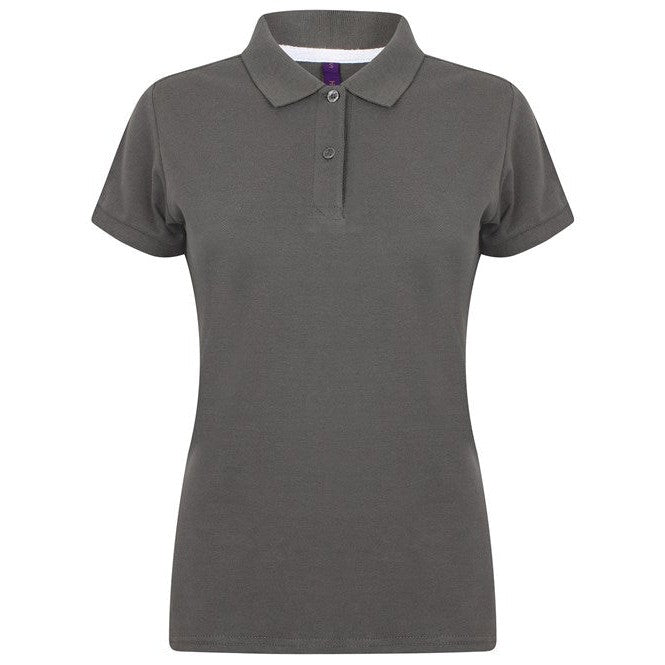 Henbury Women's Micro-Fine PiquÃ© Polo Shirt Modern Fit Lightweight Cotton