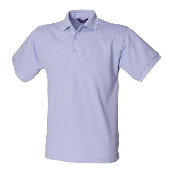 Henbury Classic PiquÃ© Polo Shirt 65/35 Lavender Workwear Modern Fit Size XS-5XL