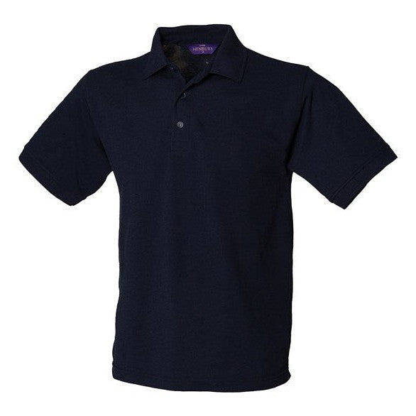 Henbury Classic PiquÃ© Polo Shirt Navy 65% Polyester 35% Cotton Workwear