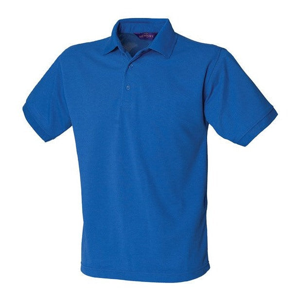 Henbury Classic PiquÃ© Polo Shirt 65/35 Fabric Royal Blue Workwear XS-5XL